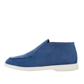 Cesare di Napoli "Blue nubuck loafers"