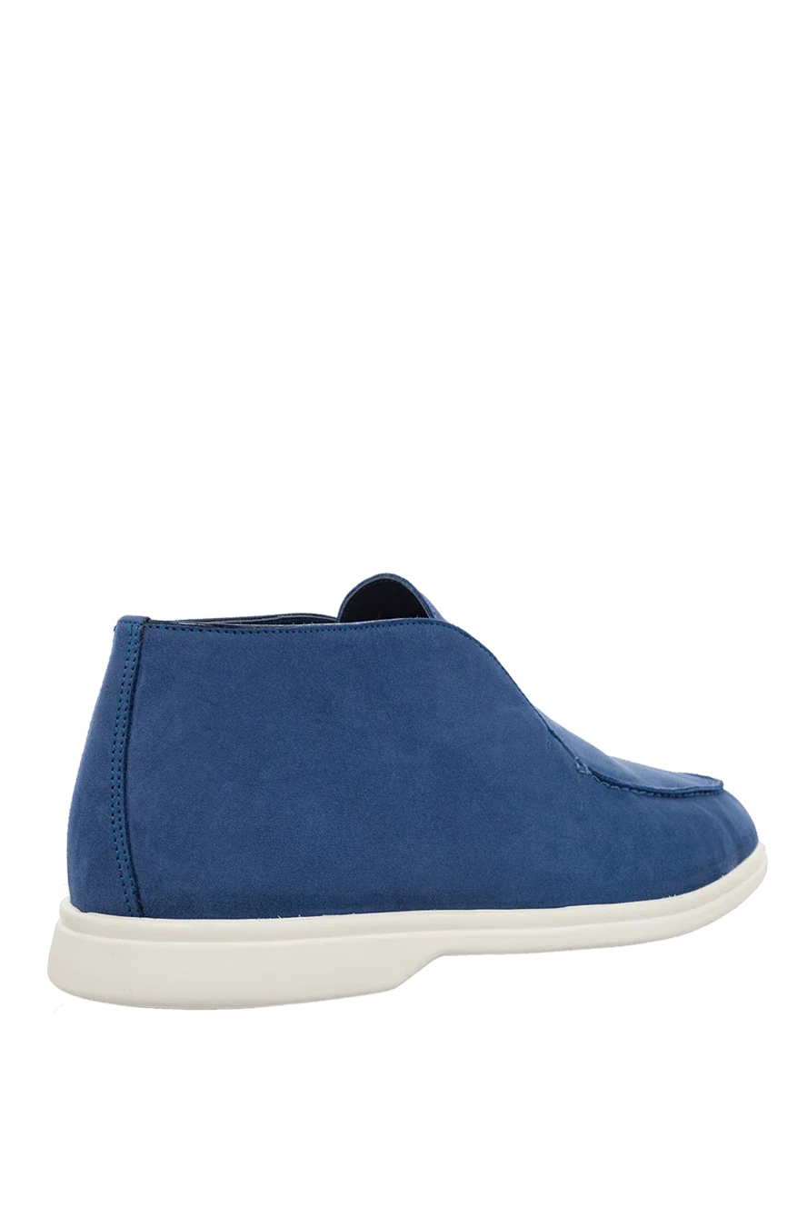 Cesare di Napoli "Blue nubuck loafers"