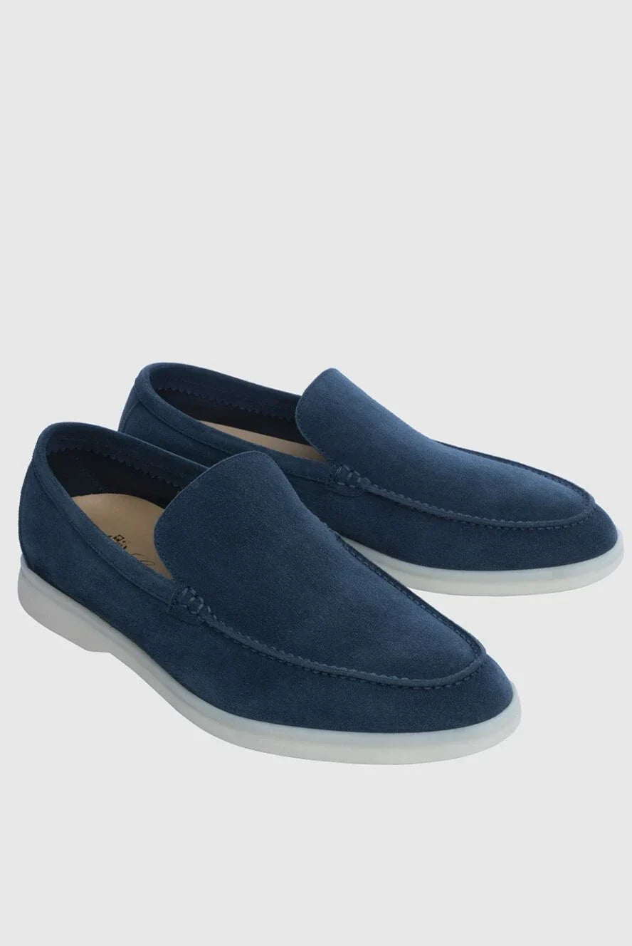Loro Piana "Blue Suede Slip-on"