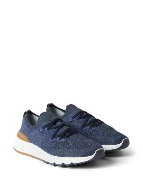 Brunello Cucinelli (knitted lace-up sneakers)