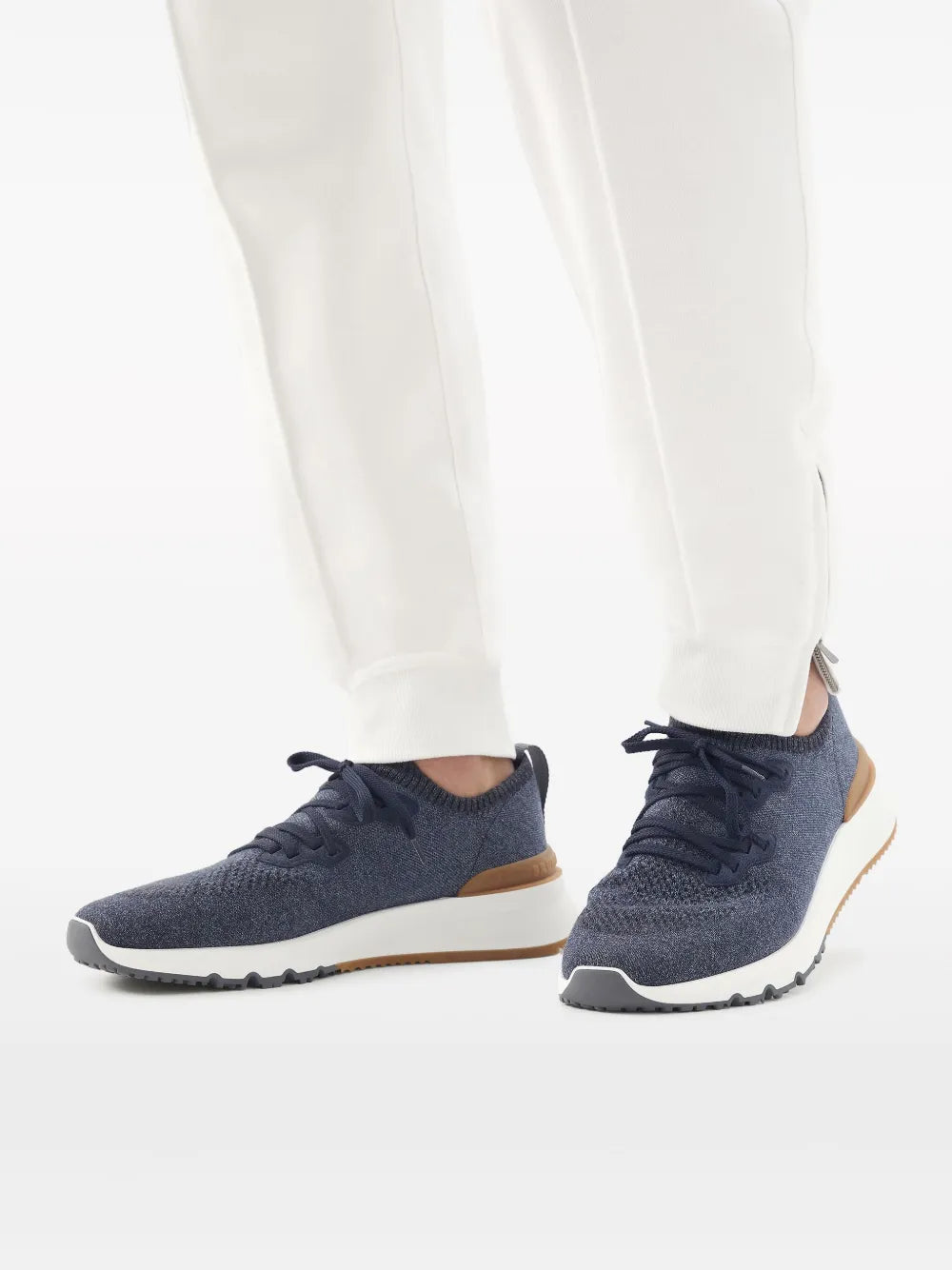 Brunello Cucinelli (knitted lace-up sneakers)