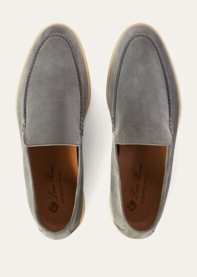 Loro Piana "Summer Walk Loafer Grey"