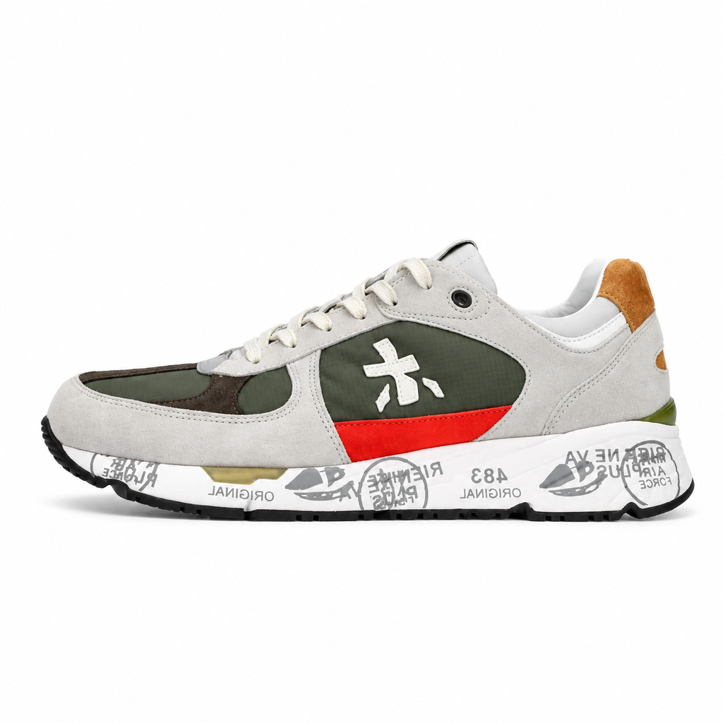 Premiata Mick 7712 Grey / Green patike – fotografija modela 3