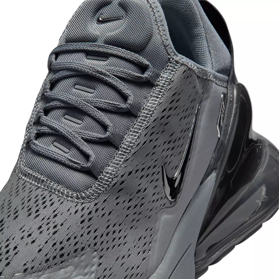 Nike Air Max 270 Premium Smoke Grey – detalj gornjišta i pertli