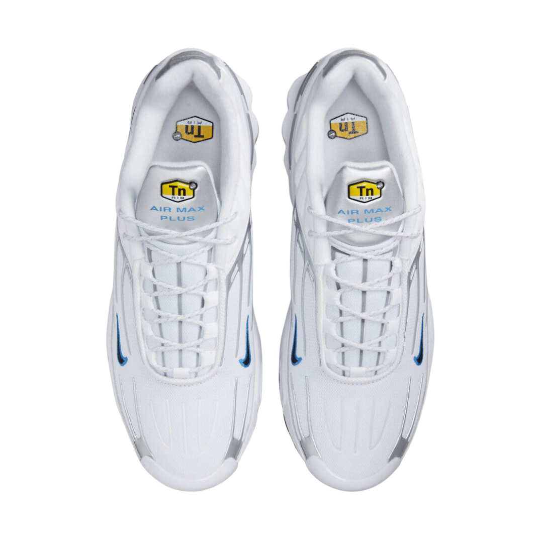 Nike Air Max Plus 3 White Silver Blue, patike, slika 3