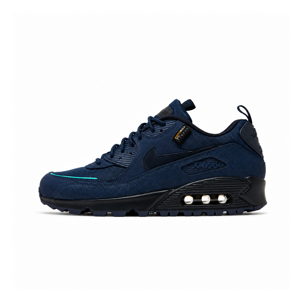 Nike Air Max 90 Cordura Navy Blue – tamnoplava patika, bočni profil